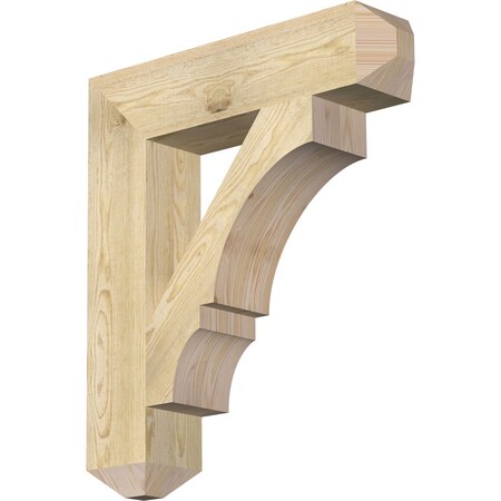 Ekena Millwork Balboa Craftsman Rough Sawn Bracket, Douglas Fir, 6"W x 28"D x 32"H BKT06X28X32BOA04RDF